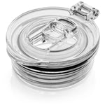 Champagne Flute Straw Lids | (Black, Purple and Clear) thumbnail image 1 