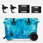 BrüTank 55-Quart Double Drink Holder Cooler Bundle | Ocean Swirl thumbnail image 1 